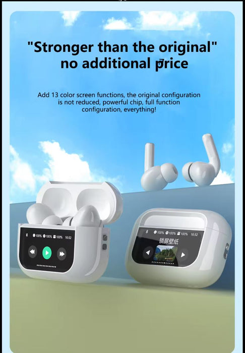Airpods Pro A9 with Noise Cancelling, 24H Playtime