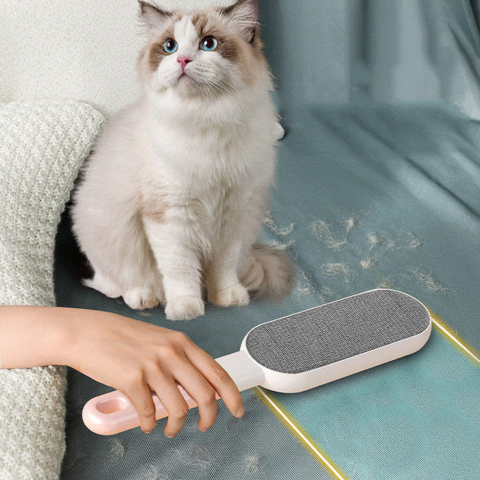 Double-Sided Pet Hair Remover Brush – Reusable Fur & Lint Remover for Clothes, Furniture, Car & Laundry