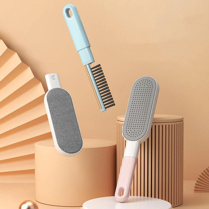 Double-Sided Pet Hair Remover Brush – Reusable Fur & Lint Remover for Clothes, Furniture, Car & Laundry